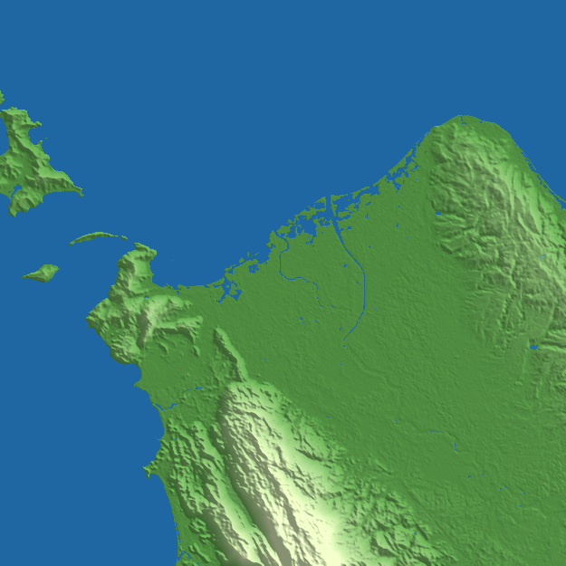 Banda Aceh terrain preview