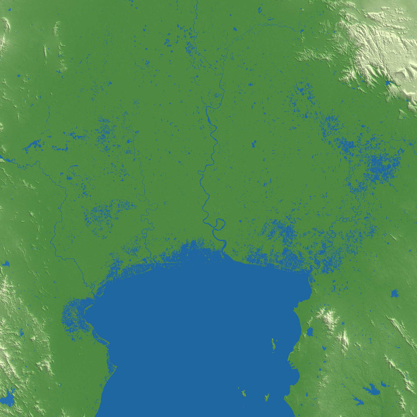 Bangkok terrain preview