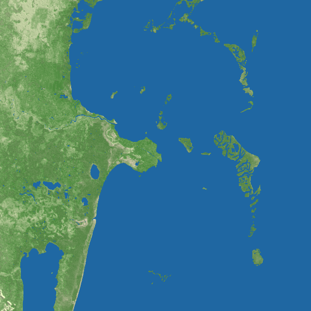 Belize City terrain preview