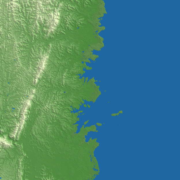 Bontang terrain preview
