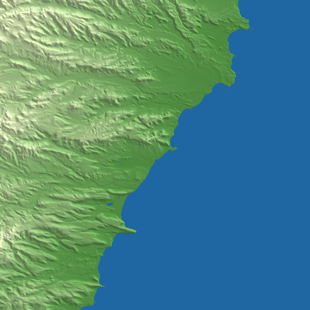 Comodoro Rivadavia terrain preview
