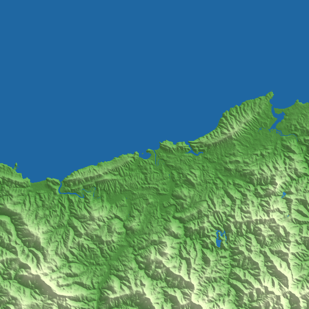 Donostia-San Sebastián terrain preview
