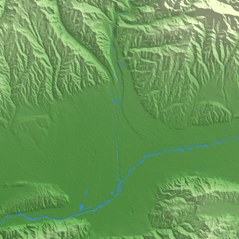 Dushanbe terrain preview