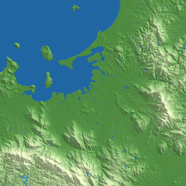 Fukuoka terrain preview