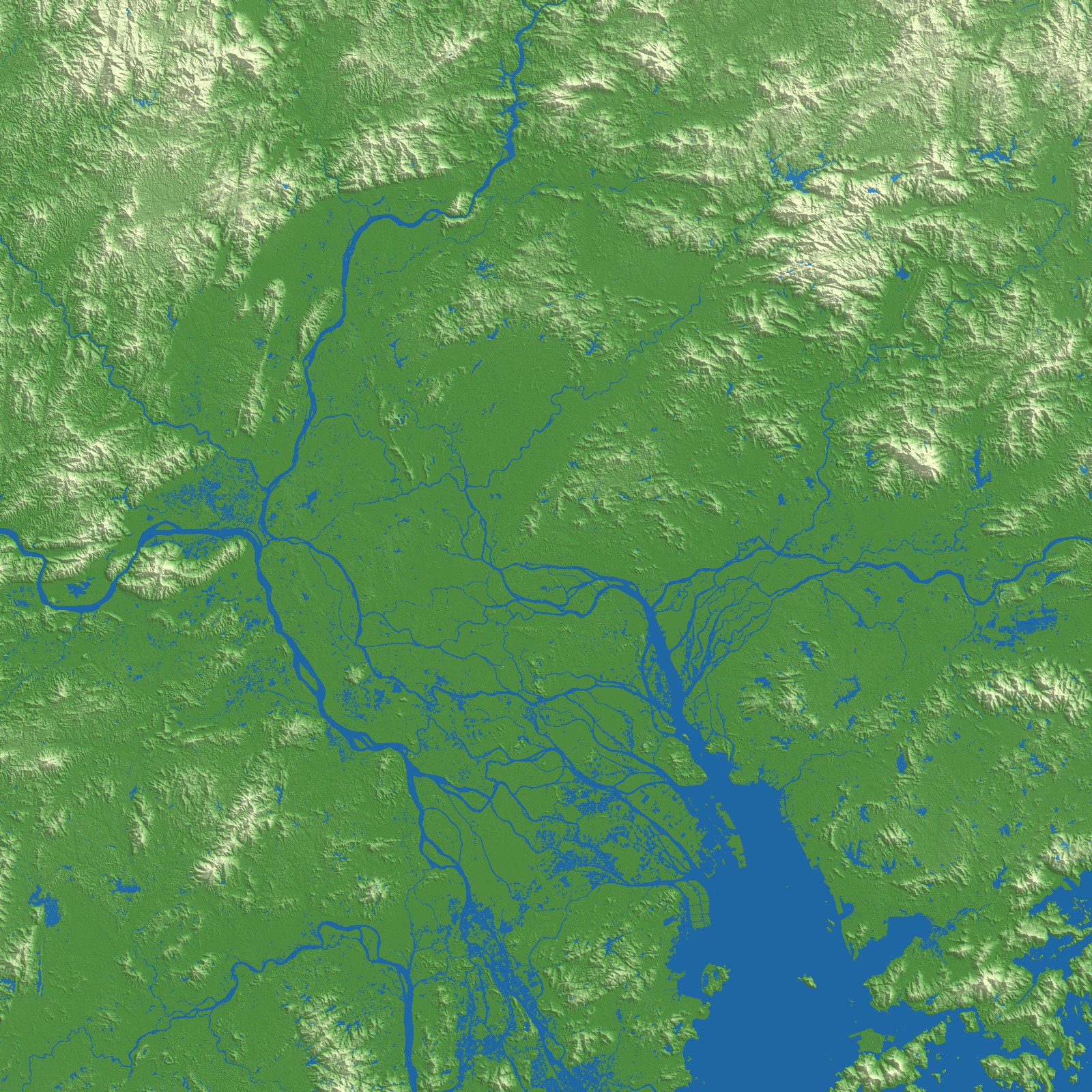 Guangzhou terrain preview