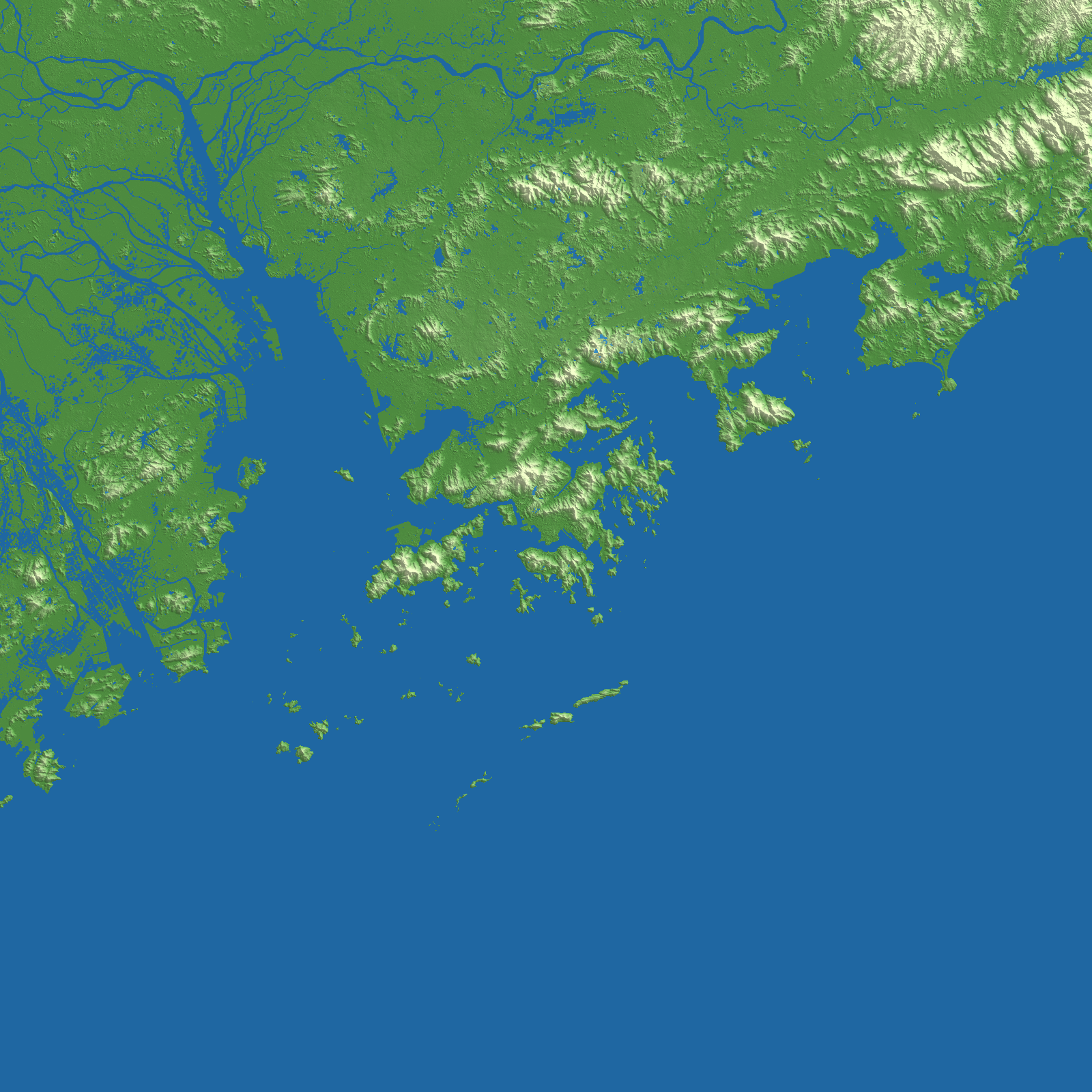 Hong Kong terrain preview