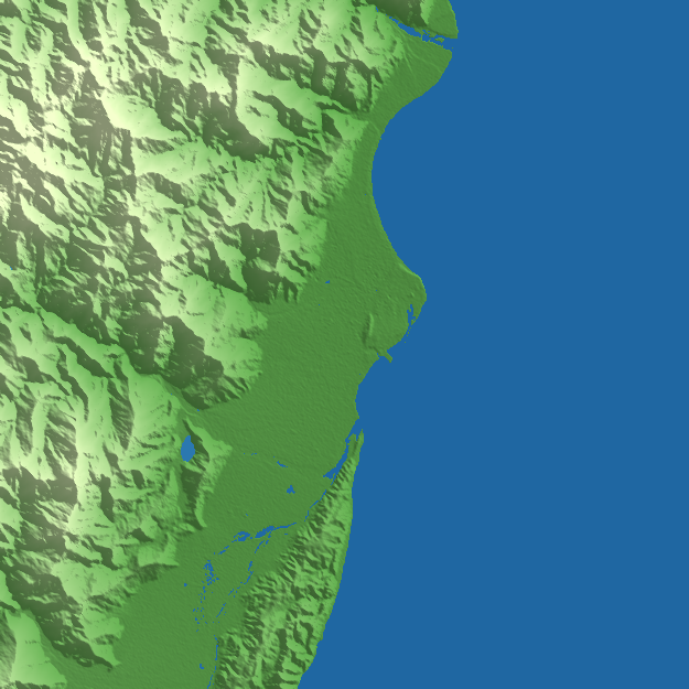 Hualien City terrain preview