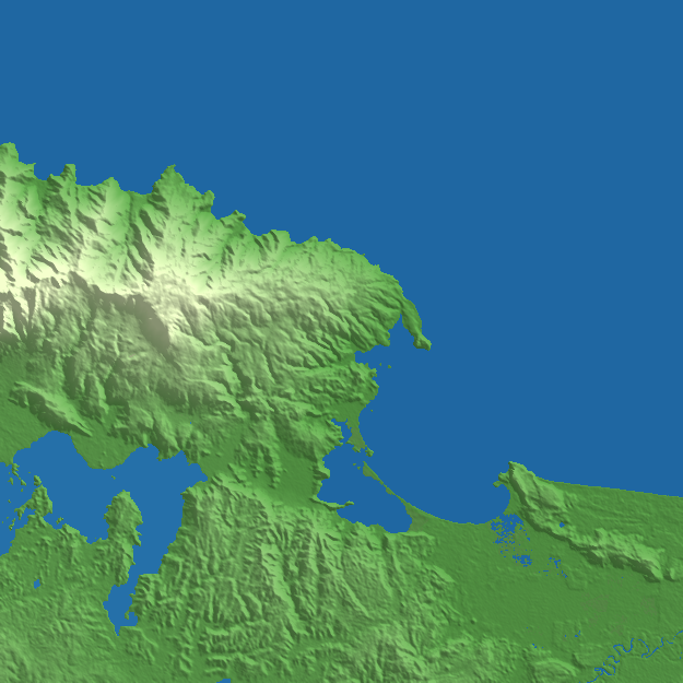 Jayapura terrain preview