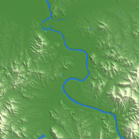 Jilin City terrain preview
