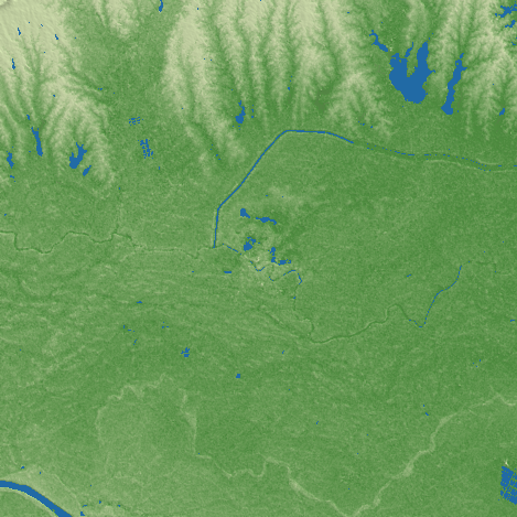 Jingmen City terrain preview