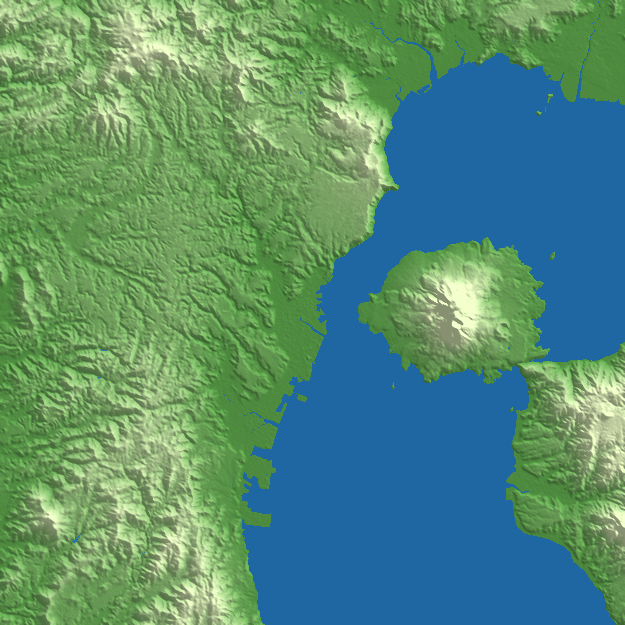 Kagoshima terrain preview