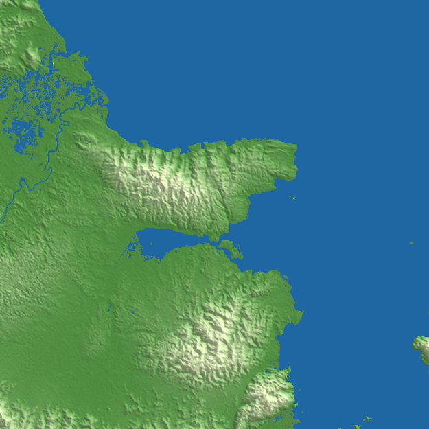 Kendari terrain preview