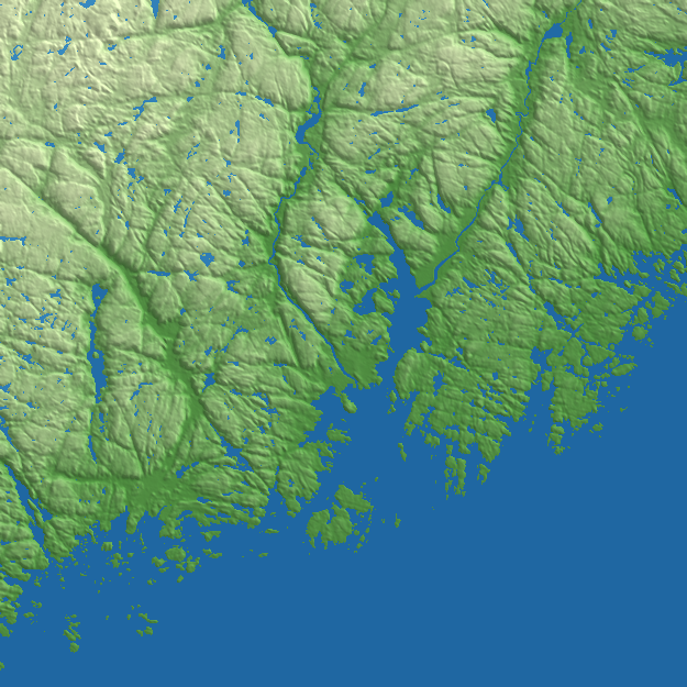 Kristiansand terrain preview