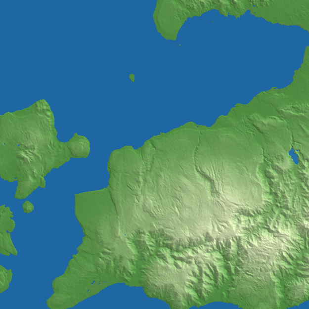 Kupang terrain preview