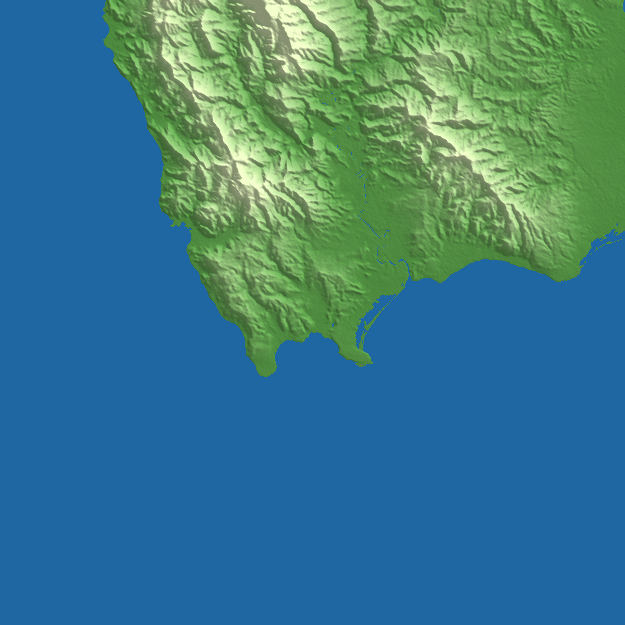 Majene terrain preview