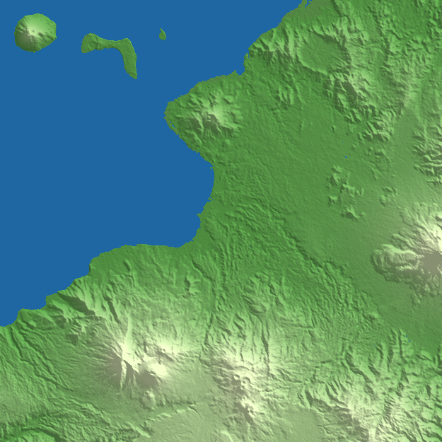 Manado terrain preview