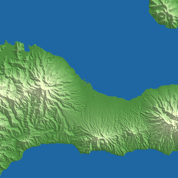 Maumere terrain preview