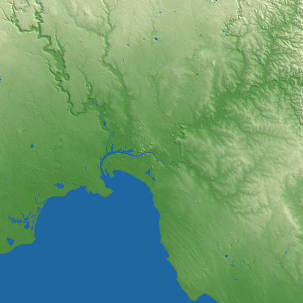 Melbourne terrain preview