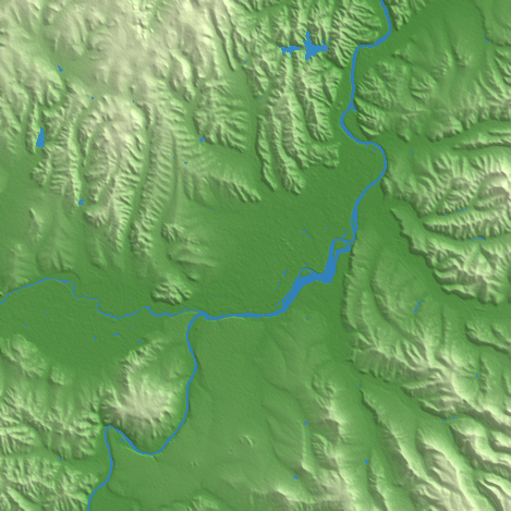 Mudanjiang terrain preview