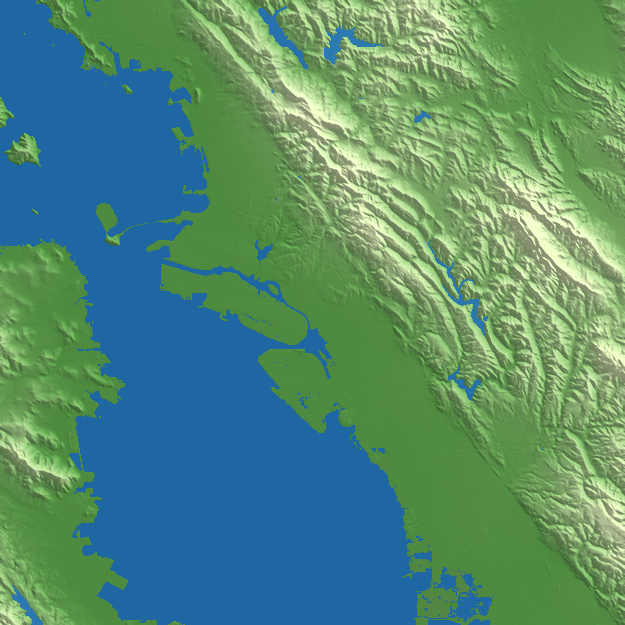 Oakland terrain preview