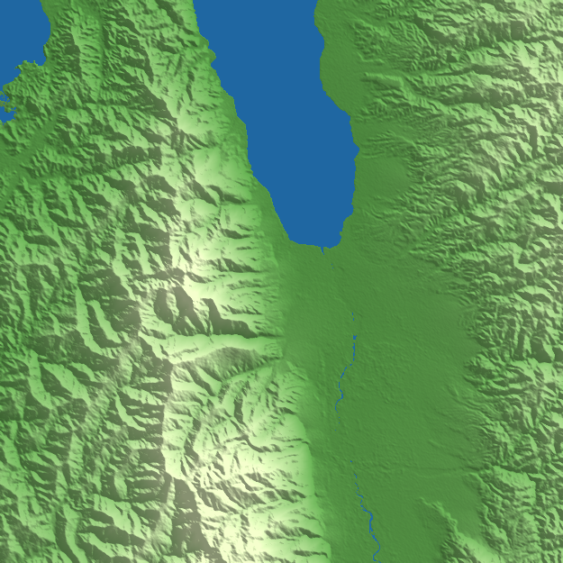 Palu terrain preview
