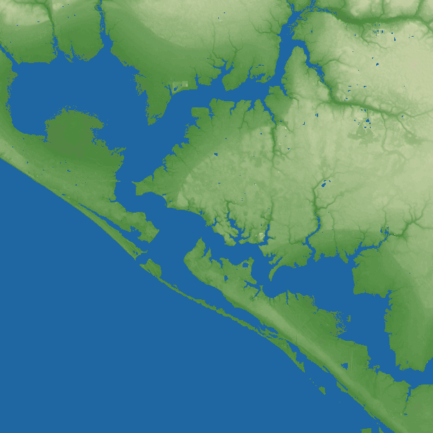 Panama City terrain preview