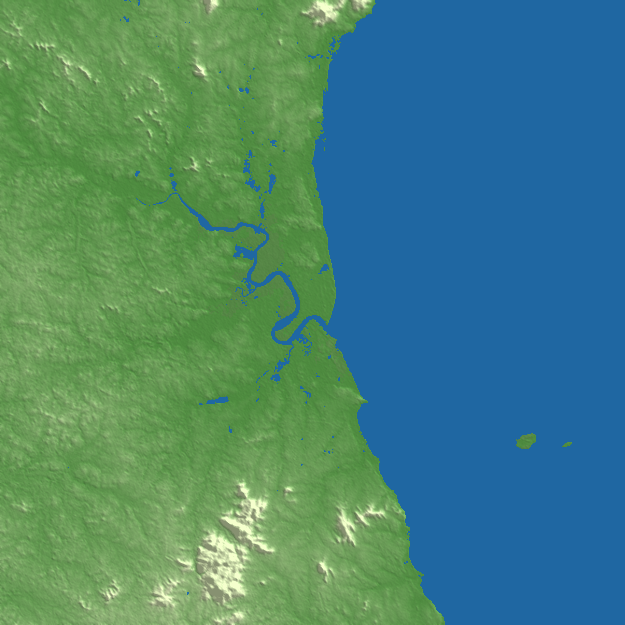 Pangkal Pinang terrain preview