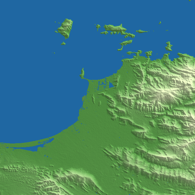 Puerto la Cruz terrain preview