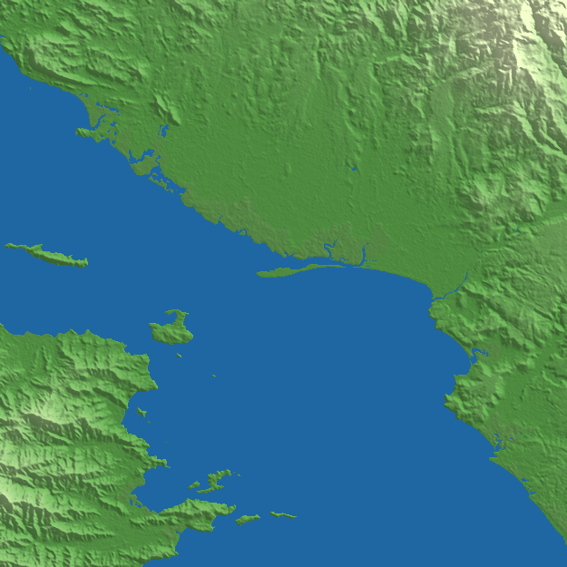 Puntarenas terrain preview