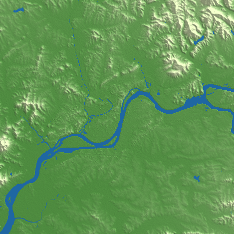 Pyongyang terrain preview