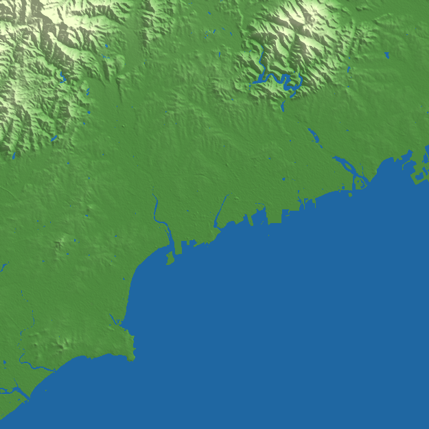 Qinhuangdao terrain preview