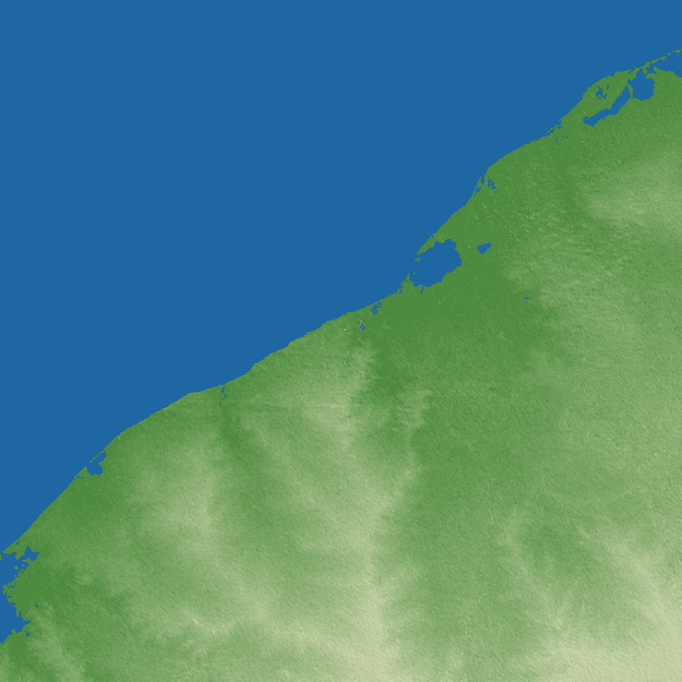 Riohacha terrain preview