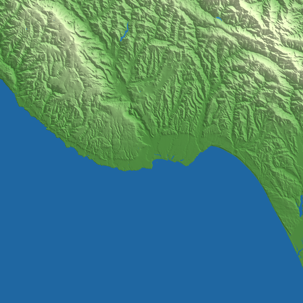Santa Cruz terrain preview