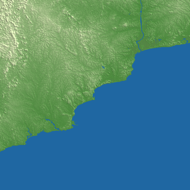 Sekondi-Takoradi terrain preview