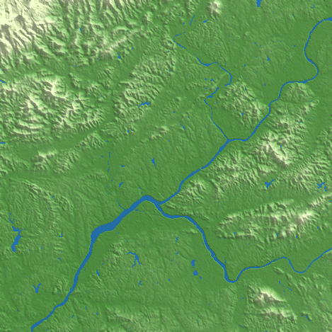 Shangrao terrain preview