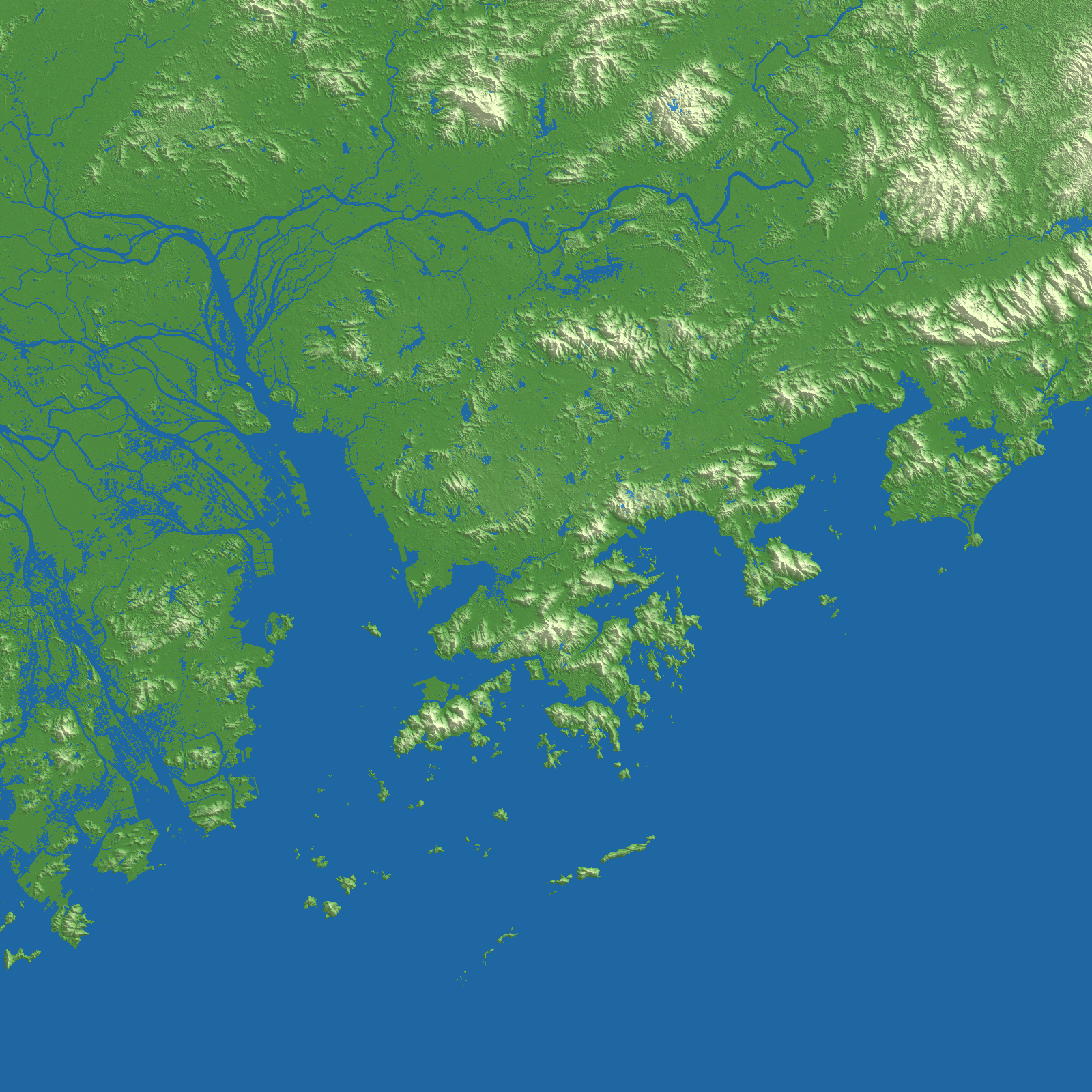 Shenzhen terrain preview