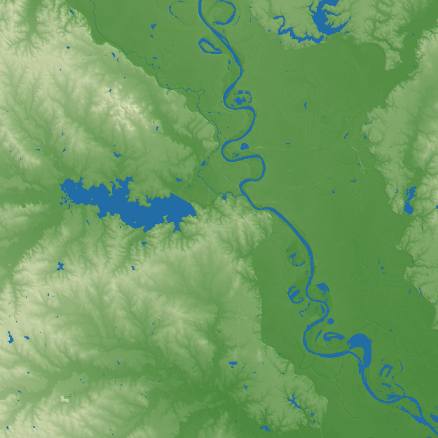 Shreveport terrain preview