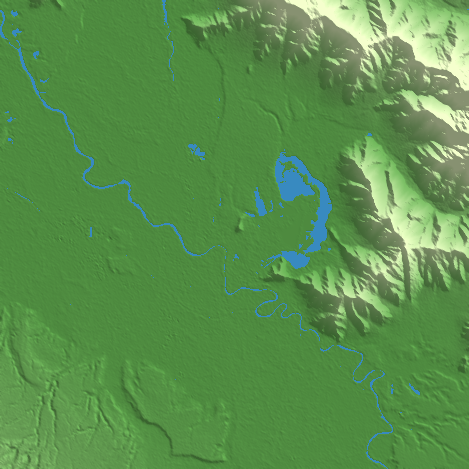 Srinagar terrain preview