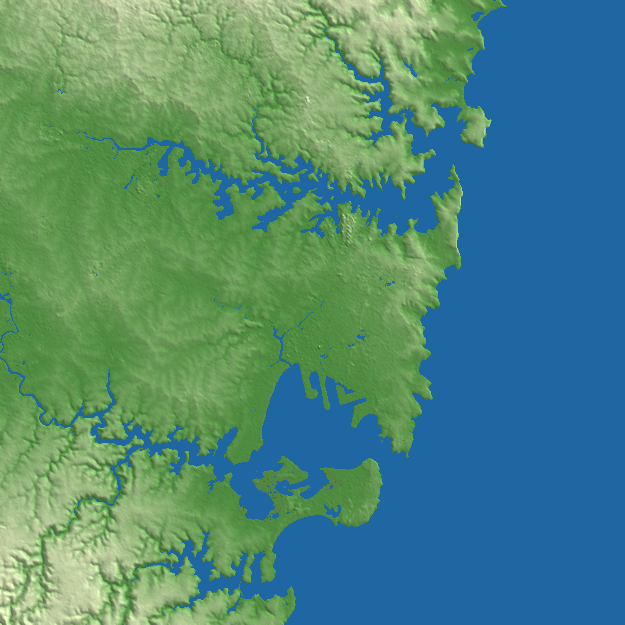 Sydney terrain preview