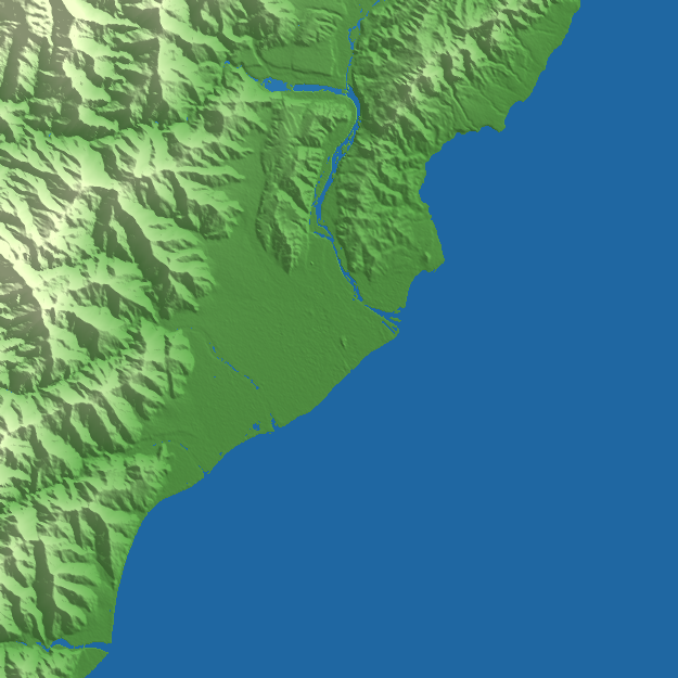 Taitung City terrain preview
