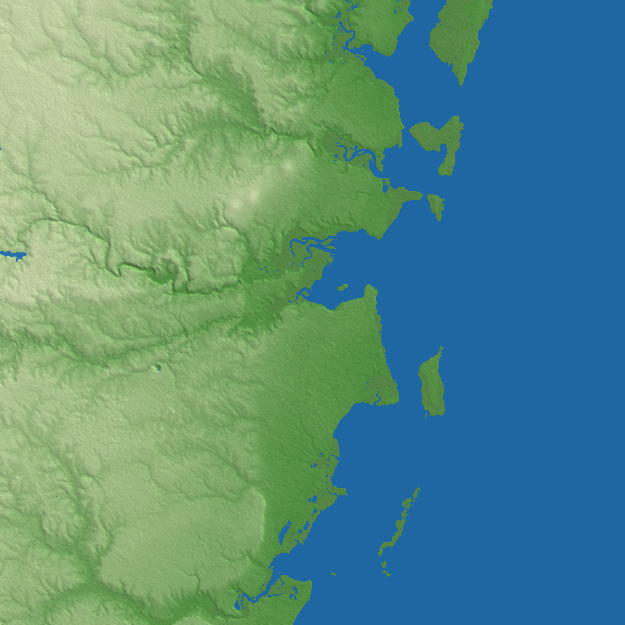 Tanga terrain preview