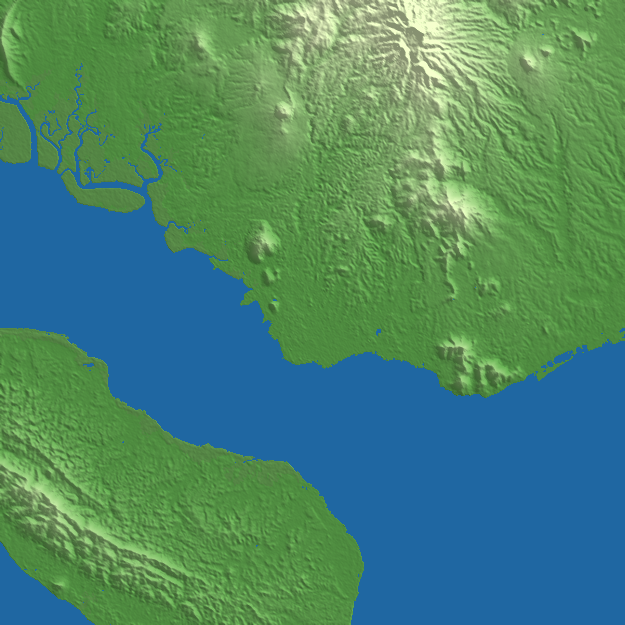 Tawau terrain preview
