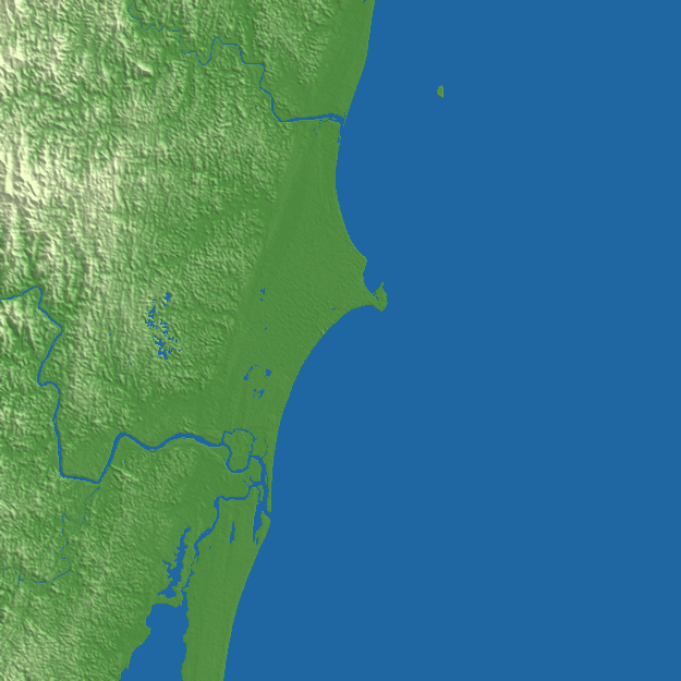 Toamasina terrain preview