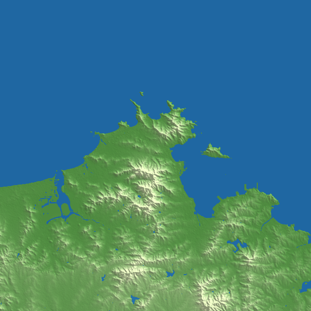 Weihai terrain preview