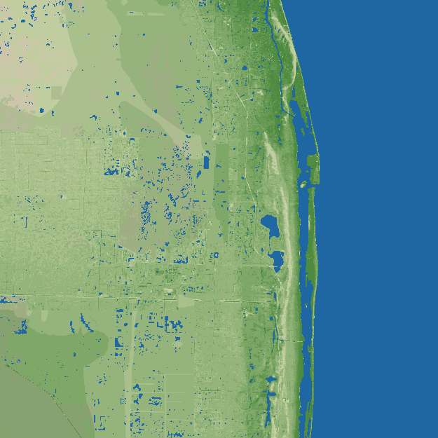 West Palm Beach terrain preview