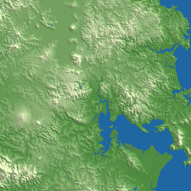 Whangārei terrain preview