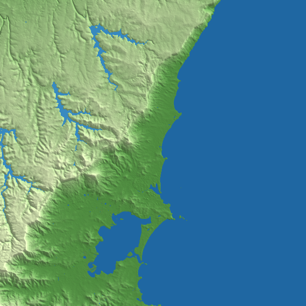 Wollongong terrain preview