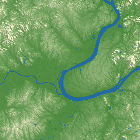 Xiangtan terrain preview