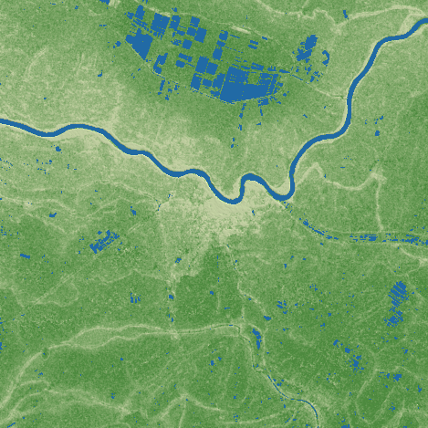 Xiantao City terrain preview