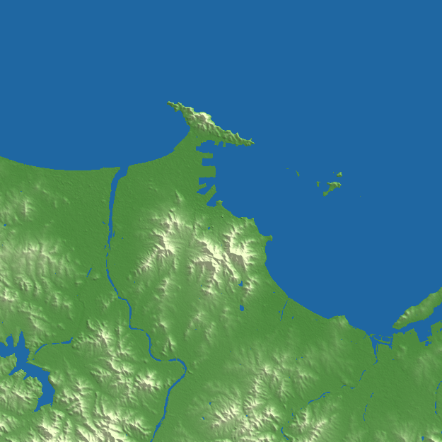 Yantai terrain preview